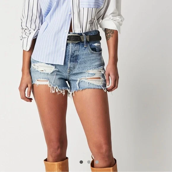 Free people best sale levis shorts